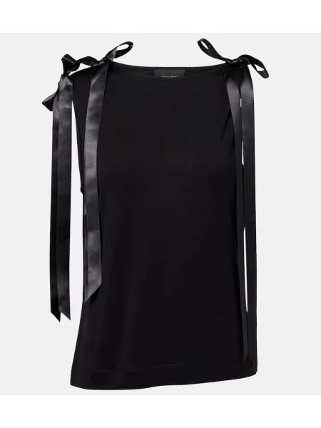 Top Simone Rocha z kokardką czarny