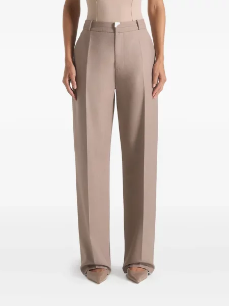 Pantaloni Manière De Voir plisate maro