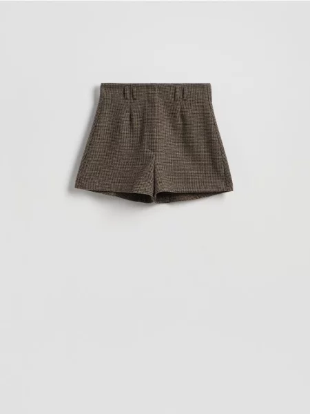 Reserved Шорти „пепита“ з вовною різнобарвний 