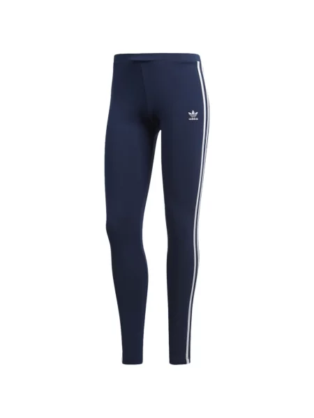 Leggings Adidas cu dungi din dantelă negru