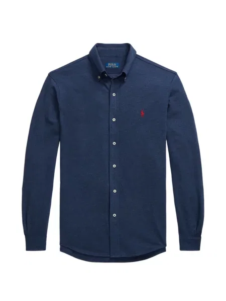 Șosete Polo Ralph Lauren cu model herringbone cu broderie plasă albastru
