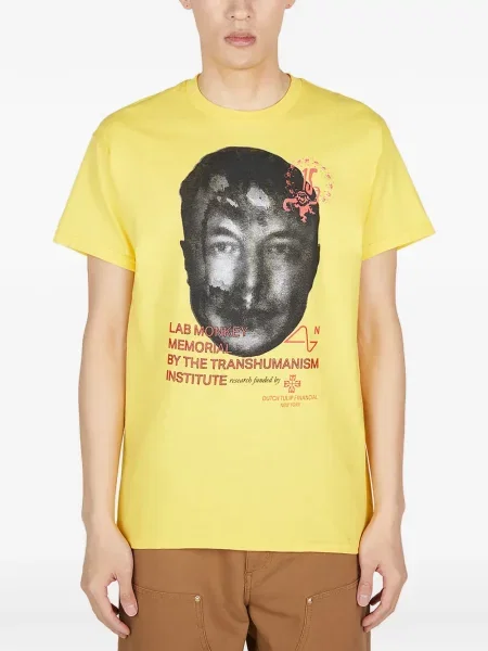 Tricou Dtf.nyc cu imagine galben
