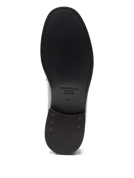 Pantofi loafer Acne Studios din piele gri