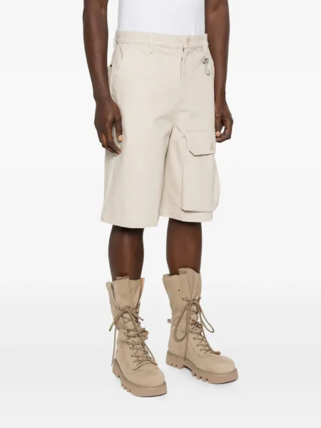Pantaloni scurți cargo Reese Cooper cu model herringbone
