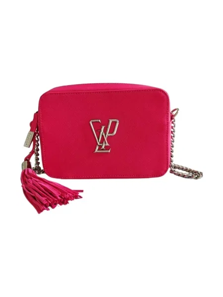 Torebka skórzana Gaëlle Paris skórzana różowa