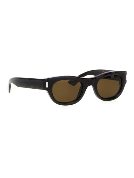 Okulary przeciwsłoneczne Saint Laurent brązowe