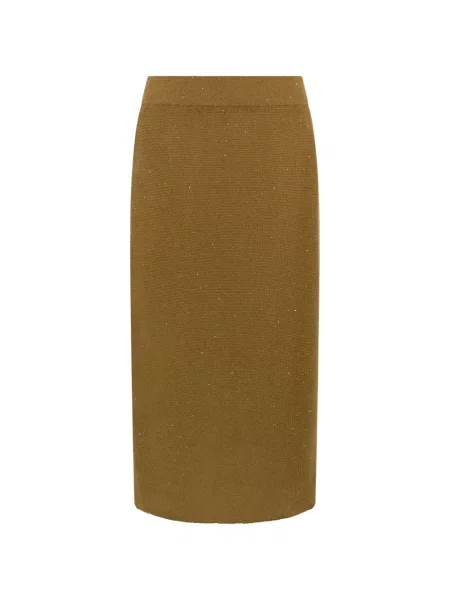 Fustă midi Fabiana Filippi maro