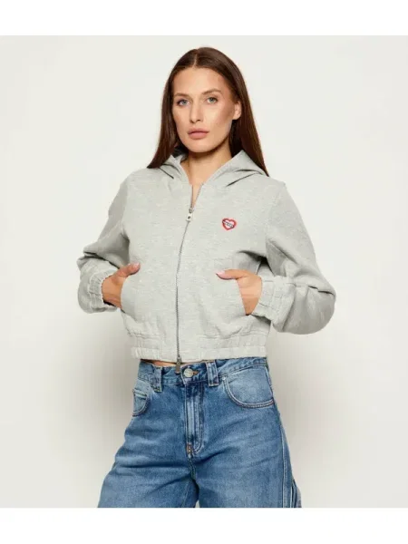 Pinko Hanorac BIRILLO | Cropped Fit gri