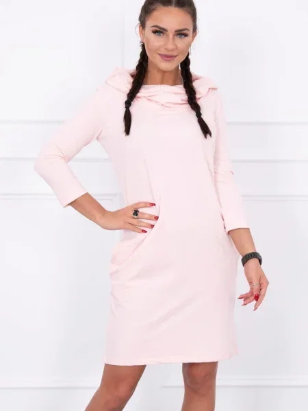 Rochie Kesi cu glugă de costum roz