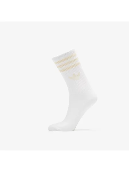 Ponožky adidas Crew Socks Wonder White/ Clear Pink/ Wonder Beige XS bílé