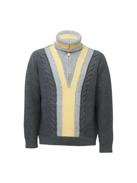 Sweter Drole De Monsieur szary