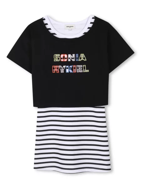 Sukienka mini dziecięca Sonia Rykiel Enfant czarna