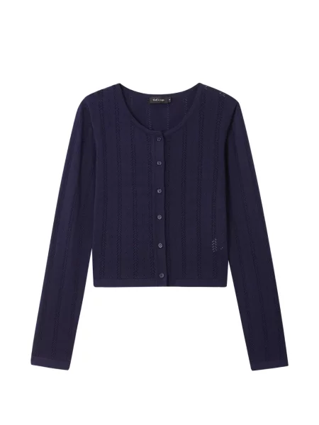 Cardigan Tout A Coup tricotate albastru