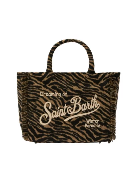 Torebka Mc2 Saint Barth wełniana brązowa