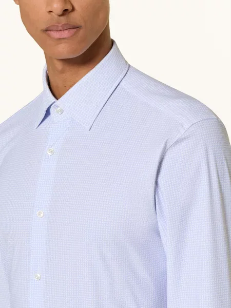 Koszula biznesowa o kroju slim fit z superelastycznego dżerseju model P-HANK' Boss biały
