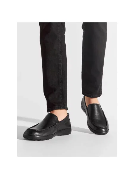 Loaferice Geox U Leitan E crna