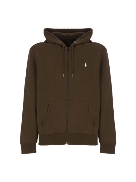 Polo Ralph Lauren bluza DOUBLE KNT brązowa