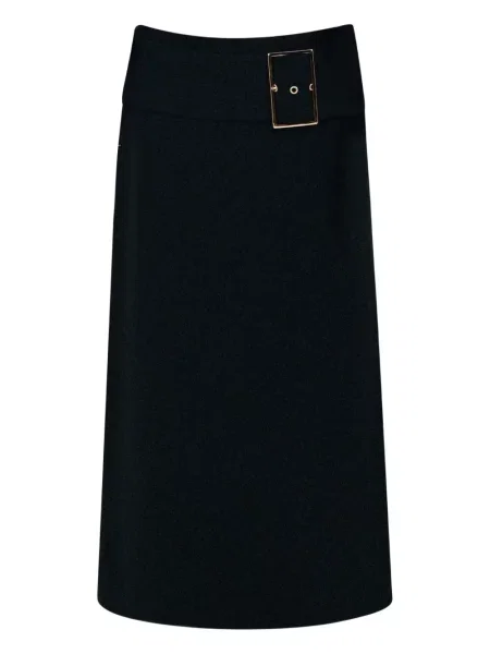 Fusta maxi Rowen Rose cu cataramă negru