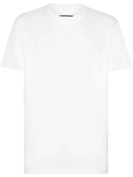 Tricou Philipp Plein cu imagine alb