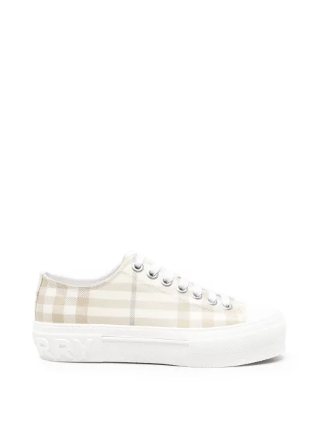 Kockás platform talpú sneaker Burberry