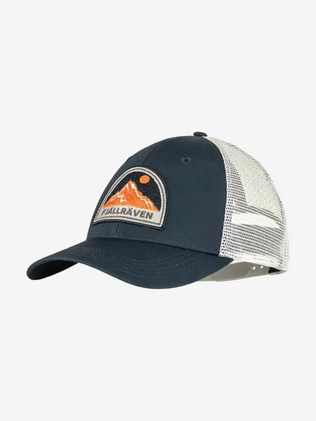 Fjallraven sapca Badge marin cu imprimeu albastru