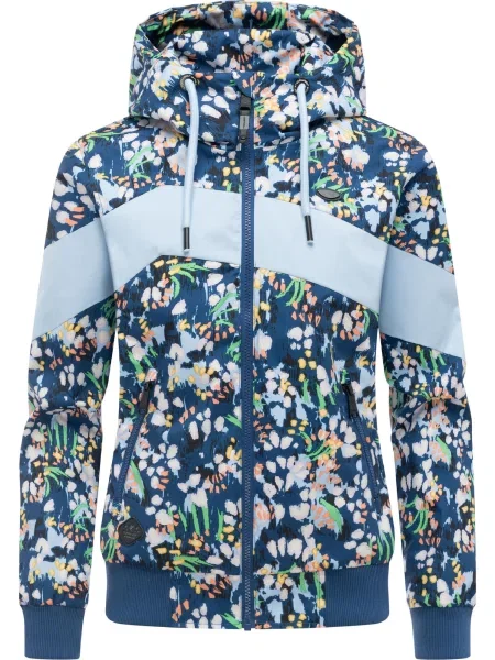 Ragwear Geacă funcțională Nuggie deschis / închis / verde jad / portocaliu albastru