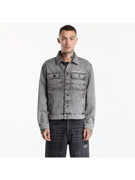 Jachetă L/AB c/o Off-White™ Trucker Denim Jacket Smoke Fade M alb