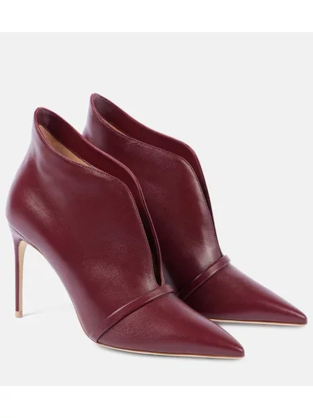Usnjene čevlji do gležnjev Malone Souliers rdeča