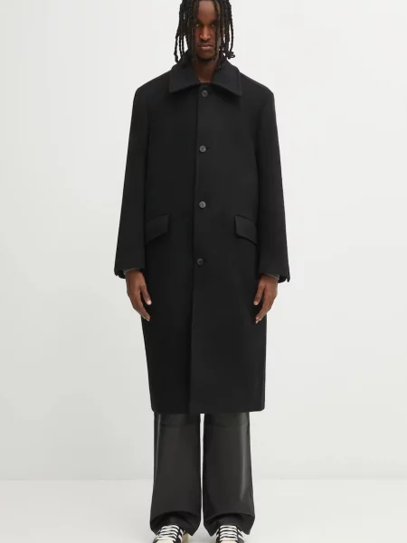 Ader Error palton de lână COAT negru