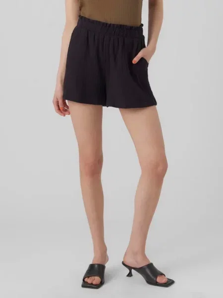 Шорти Vero Moda бавовна/перероблена чорний
