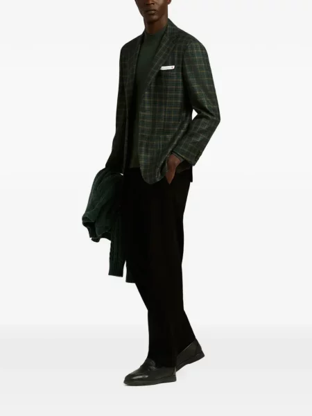 Pantaloni Kiton de catifea cord negru