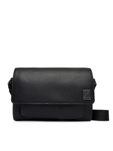 Calvin Klein Rankinė Emblem Hw Small Slap Messenger juoda