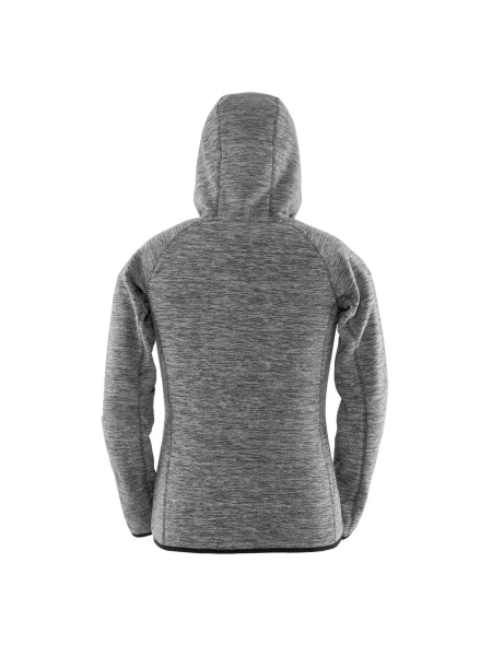 Bluza Z Mikropolaru Fitness Z Pełnym Zamkiem Błyskawicznym szara
