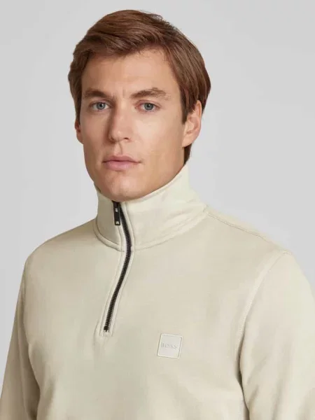BOSS Bluza Zetrust jasny beżowy