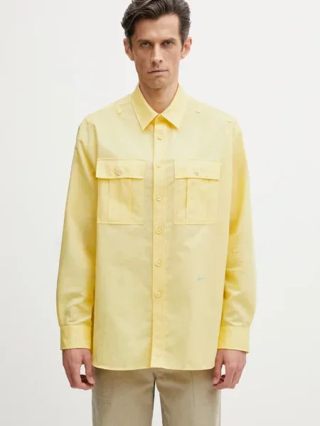 Kenzo Overshirt cămașă bărbătească din in
