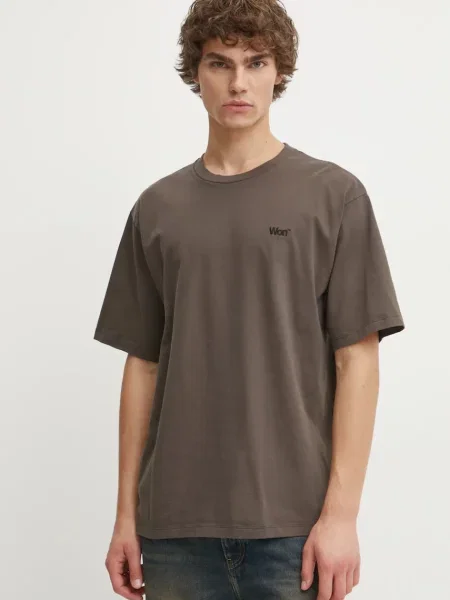 Won Hundred tricou din barbati cu imprimeu maro