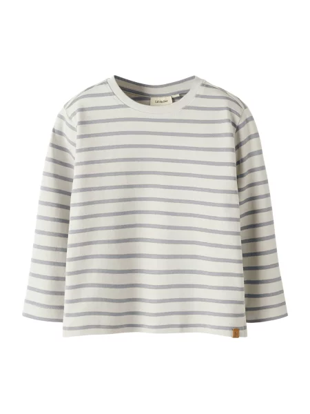 Lil'Atelier Tricou Limia indigo / natural alb