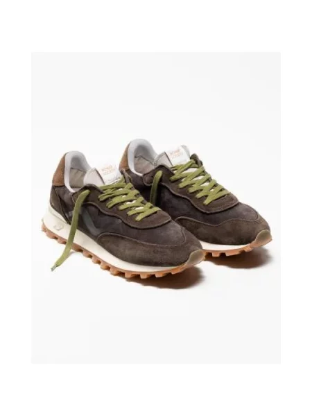 Sneakersy No Map Society skórzane brązowe