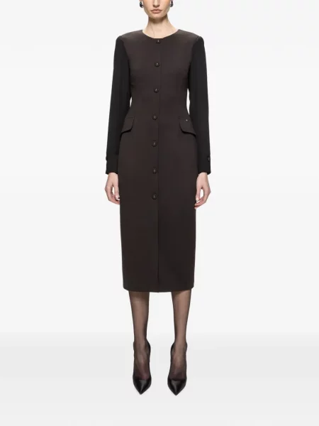 Rochie midi Nissa maro