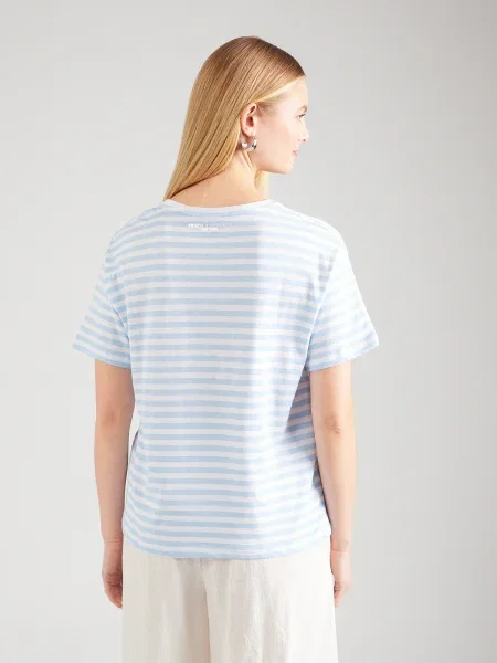 Frieda & Freddies NY Tricou albastru deschis / roz alb