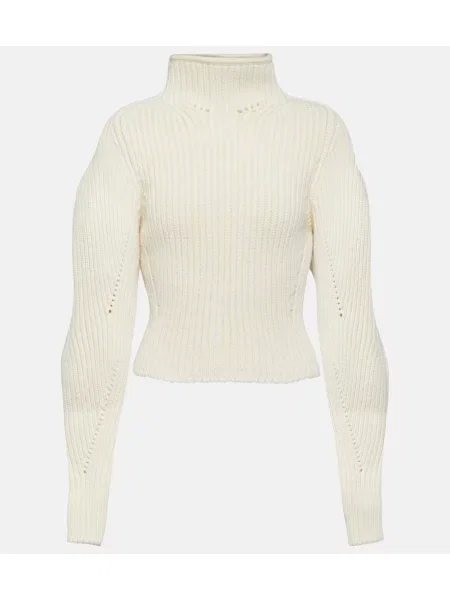 Vuneni džemper Alaã¯a bijela