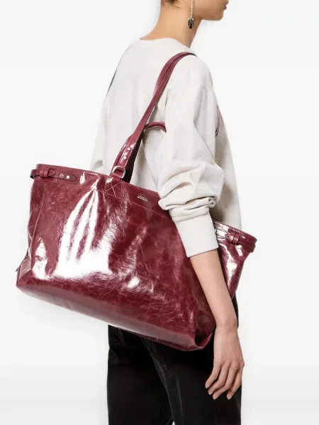 Geantă shopper Isabel Marant roșu