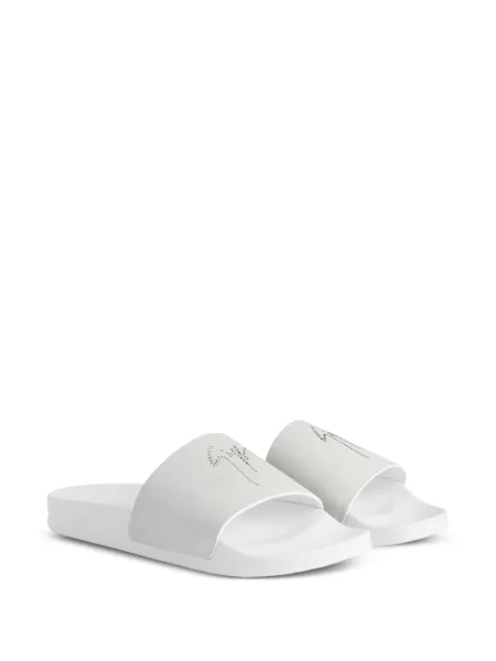 Papuci Giuseppe Zanotti din piele alb