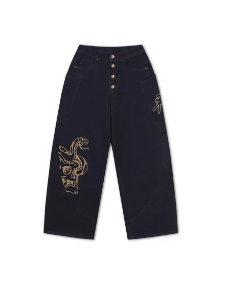 Ed Hardy Jeans indigo galben