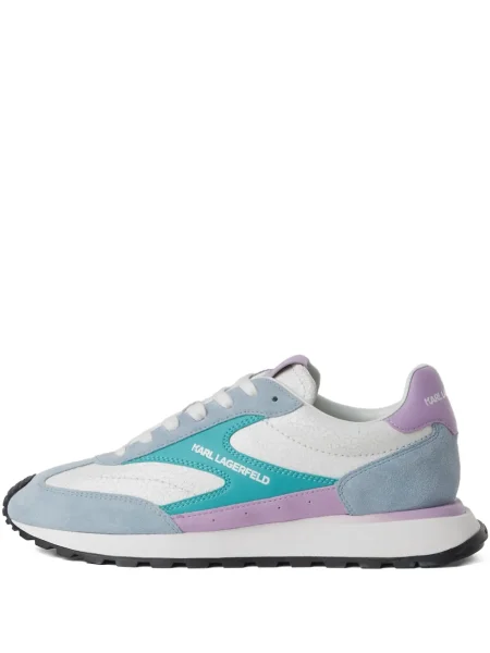 Sneakerși Karl Lagerfeld Jeans cu șireturi din piele alb