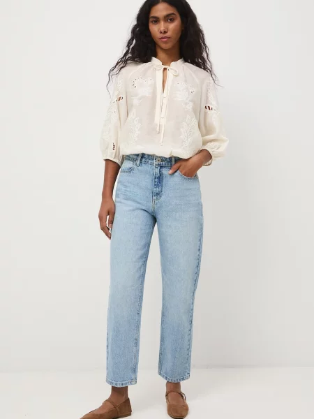 Medicine jeansy mom fit niebieskie