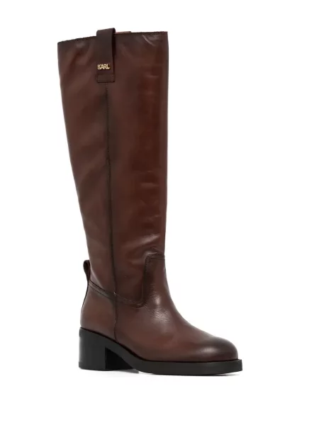 Botine Karl Lagerfeld maro