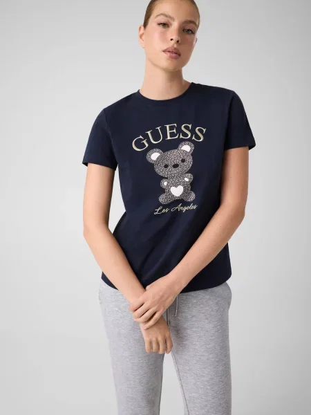 GUESS ACTIVE Tricou Rhinestones Mini Bear
