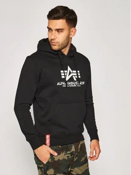 ALPHA INDUSTRIES Mikina Basic' čierna