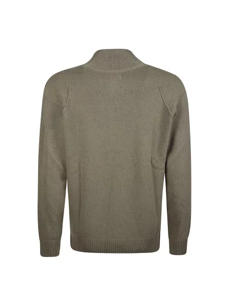 Lniany sweter C.p. Company brązowy